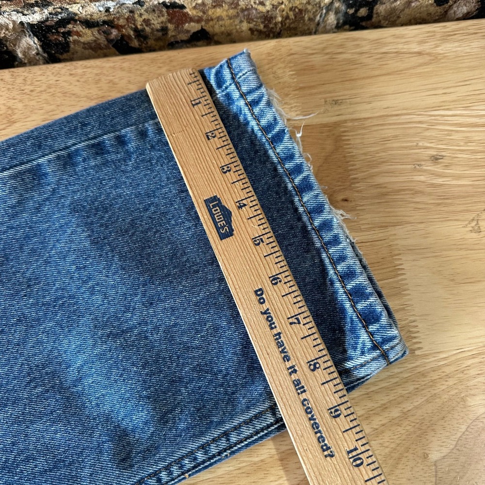Levis 505 Jeans Mens 38x30 Regular Zip fly Blue denim Levi's - Picture 14 of 16